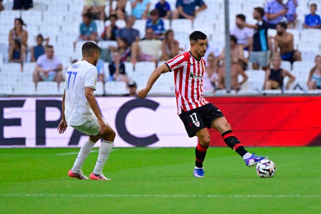 FOOTBALL : Olympique de Marseille VS Athletic Club Bilbao - 09 08 2026 Yuri Berchiche (ATH) - Pre-season friendly between Olympique de Marseille and Athletic Club Bilbao on August 9, 2026 at the CEPAC Velodrome Stadium in Marseille. MarseilleFrance  Copyright: xWilliamxCannarellax