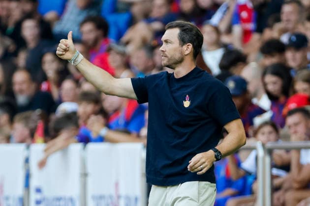 Stephan Lichtsteiner (FC Basel, Trainer), Mimik, Gesichtsausdruck, Emotion , Schweiz, Fussball, Super League, 3.Spieltag, 2026 2027, FC Basel 1893 vs. FC Thun, 09.08.2026, Basel Sankt Jakob Park Schweiz *** Stephan Lichtsteiner, FC Basel, Coach, Facial Expressions, Emotion, Switzerland, Soccer, Super League, Matchday 3, 2026–2027, FC Basel 1893 vs. FC Thun, August 9, 2026, St. Jakob Park, Basel, Switzerland Copyright: xGrantxHubbsx