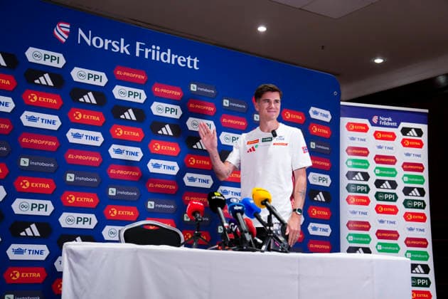 European Athletics Outdoor Championships 2026 Birmingham, England 20260809. Jakob Ingebrigtsen during Sunday s press conference, PK, Pressekonferenz at the Norwegian team s hotel in Birmingham, ahead of the European Athletics Championships. The championships start on Monday. Photo: Beate Oma Dahle NTB Birmingham England EDITORIAL USE ONLY. RESTRICTED USE FOR BETTING COMPANIES Ref:_SPOQytLybWjQaQ.jpg *** 2026 European Athletics Outdoor Championships, Birmingham, England, August 9, 2026: Jakob Ingebrigtsen during Sunday’s press conference at the Norwegian team’s hotel in Birmingham, ahead of the European Athletics Championships. The championships begin on Monday. Photo: Beate Oma Dahle, NTB, Birmingham, England. EDITORIAL USE ONLY. RESTRICTED USE FOR BETTING COMPANIES.  Copyright: xBeatexOmaxDahlex xNTBx