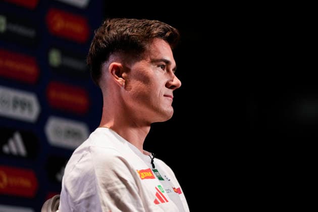 European Athletics Outdoor Championships 2026 Birmingham, England 20260809. Jakob Ingebrigtsen during Sunday s press conference, PK, Pressekonferenz at the Norwegian team s hotel in Birmingham, ahead of the European Athletics Championships. The championships start on Monday. Photo: Beate Oma Dahle NTB Birmingham England EDITORIAL USE ONLY. RESTRICTED USE FOR BETTING COMPANIES Ref:_SPOihE6CJDaE1U.jpg *** 2026 European Athletics Outdoor Championships, Birmingham, England, August 9, 2026: Jakob Ingebrigtsen during Sunday’s press conference at the Norwegian team’s hotel in Birmingham, ahead of the European Athletics Championships. The championships begin on Monday. Photo: Beate Oma Dahle, NTB, Birmingham, England. EDITORIAL USE ONLY. RESTRICTED USE FOR BETTING COMPANIES.  Copyright: xBeatexOmaxDahlex xNTBx
