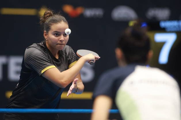 2026 WTT Europe Smash - Sweden - Qualifications Day 2 Mariam Alhodaby of Egypt competes against Giorgia Piccolin of Italy during the women s singles qualifying round 2 at the 2026 Europe Smash at the Baltiska Hallen in Malmo, Sweden, on August 9, 2026. Malmo Sweden  Copyright: xRemyxGrosx originalFilename:gros-europesm260809_np8jp.jpg