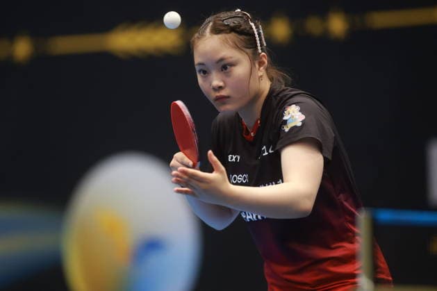2026 WTT Europe Smash - Sweden - Qualifications Day 2 Yoo Yerin of South Korea competes against Gaia Monfardini of Italy during the women s singles qualifying round 2 at the 2026 Europe Smash at the Baltiska Hallen in Malmo, Sweden, on August 9, 2026. Malmo Sweden  Copyright: xRemyxGrosx originalFilename:gros-europesm260809_npItz.jpg