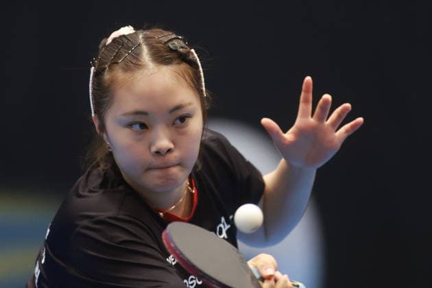 2026 WTT Europe Smash - Sweden - Qualifications Day 2 Yoo Yerin of South Korea competes against Gaia Monfardini of Italy during the women s singles qualifying round 2 at the 2026 Europe Smash at the Baltiska Hallen in Malmo, Sweden, on August 9, 2026. Malmo Sweden  Copyright: xRemyxGrosx originalFilename:gros-europesm260809_npjC2.jpg