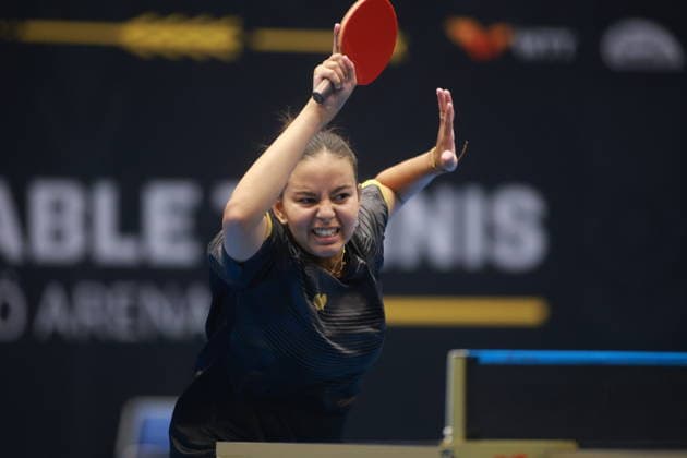 2026 WTT Europe Smash - Sweden - Qualifications Day 2 Mariam Alhodaby of Egypt competes against Giorgia Piccolin of Italy during the women s singles qualifying round 2 at the 2026 Europe Smash at the Baltiska Hallen in Malmo, Sweden, on August 9, 2026. Malmo Sweden  Copyright: xRemyxGrosx originalFilename:gros-europesm260809_npLLZ.jpg