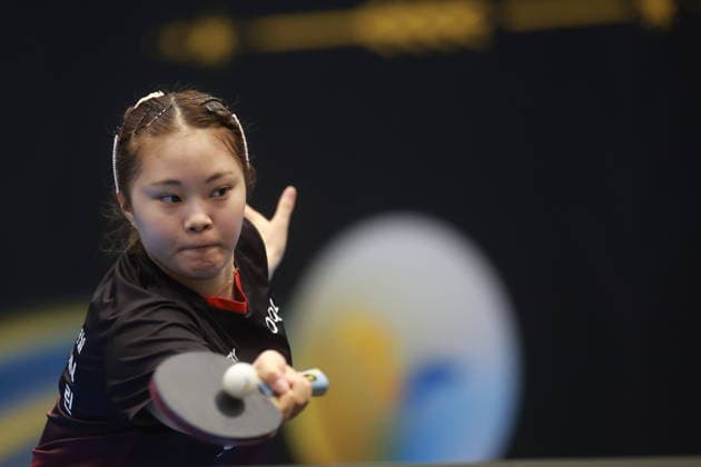 2026 WTT Europe Smash - Sweden - Qualifications Day 2 Yoo Yerin of South Korea competes against Gaia Monfardini of Italy during the women s singles qualifying round 2 at the 2026 Europe Smash at the Baltiska Hallen in Malmo, Sweden, on August 9, 2026. Malmo Sweden  Copyright: xRemyxGrosx originalFilename:gros-europesm260809_npZ2y.jpg