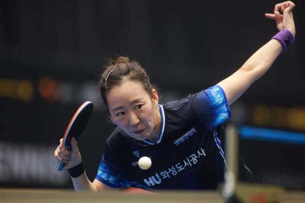 2026 WTT Europe Smash - Sweden - Qualifications Day 2 Yang Ha Eun of South Korea competes against Syndrela Das of India during the women s singles qualifying round 2 at the 2026 Europe Smash at the Baltiska Hallen in Malmo, Sweden, on August 9, 2026. Malmo Sweden  Copyright: xRemyxGrosx originalFilename:gros-europesm260809_npEm9.jpg