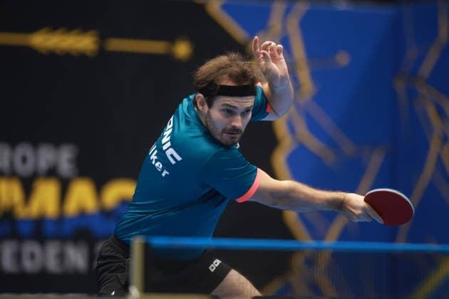 2026 WTT Europe Smash - Sweden - Qualifications Day 2 Samuel Walker of England competes against Milosz Redzimski of Poland during the Men s Singles Qualifying Round 2 at the 2026 Europe Smash at the Baltiska Hallen in Malmo, Sweden, on August 9, 2026. Malmo Sweden  Copyright: xRemyxGrosx originalFilename:gros-europesm260809_npTB9.jpg