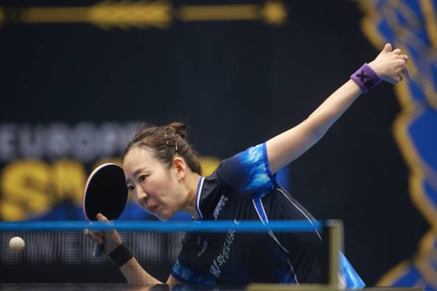 2026 WTT Europe Smash - Sweden - Qualifications Day 2 Yang Ha Eun of South Korea competes against Syndrela Das of India during the women s singles qualifying round 2 at the 2026 Europe Smash at the Baltiska Hallen in Malmo, Sweden, on August 9, 2026. Malmo Sweden  Copyright: xRemyxGrosx originalFilename:gros-europesm260809_npTwB.jpg