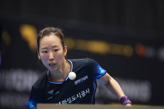2026 WTT Europe Smash - Sweden - Qualifications Day 2 Yang Ha Eun of South Korea competes against Syndrela Das of India during the women s singles qualifying round 2 at the 2026 Europe Smash at the Baltiska Hallen in Malmo, Sweden, on August 9, 2026. Malmo Sweden  Copyright: xRemyxGrosx originalFilename:gros-europesm260809_npu1j.jpg