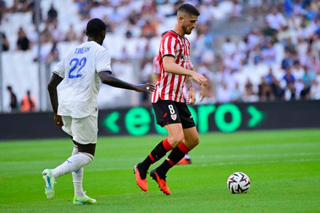 FOOTBALL : Olympique de Marseille VS Athletic Club Bilbao - 09 08 2026 Oihan Sancet (ATH) - Pre-season friendly between Olympique de Marseille and Athletic Club Bilbao on August 9, 2026 at the CEPAC Velodrome Stadium in Marseille. MarseilleFrance  Copyright: xWilliamxCannarellax