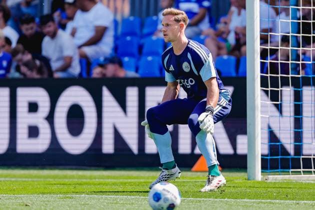 ZWOLLE , 09-08-2026 , MAC3park stadion , season 2026 2027 , Dutch Eredivisie football , match between PEC Zwolle and Ajax , picture shows Ajax goalkeeper Marc ter Stegen PEC - Ajax  x205586096x Copyright: