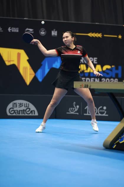 2026 WTT Europe Smash - Sweden - Qualifications Day 2 Giulia Takahashi of Brazil competes against Orawan Paranang of Thailand during the women s singles qualifying round 2 at the 2026 Europe Smash at the Baltiska Hallen in Malmo, Sweden, on August 9, 2026. Malmo Sweden  Copyright: xRemyxGrosx originalFilename:gros-europesm260809_npr4c.jpg