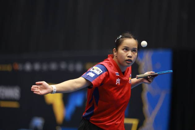 2026 WTT Europe Smash - Sweden - Qualifications Day 2 Orawan Paranang of Thailand competes against Giulia Takahashi of Brazil during the women s singles qualifying round 2 at the 2026 Europe Smash at the Baltiska Hallen in Malmo, Sweden, on August 9, 2026. Malmo Sweden  Copyright: xRemyxGrosx originalFilename:gros-europesm260809_npGNv.jpg