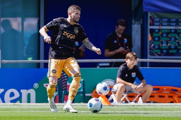 ZWOLLE , 09-08-2026 , MAC3park stadion , season 2026 2027 , Dutch Eredivisie football , match between PEC Zwolle and Ajax , picture shows Ajax player Caio Henrique PEC - Ajax  x205587328x Copyright: