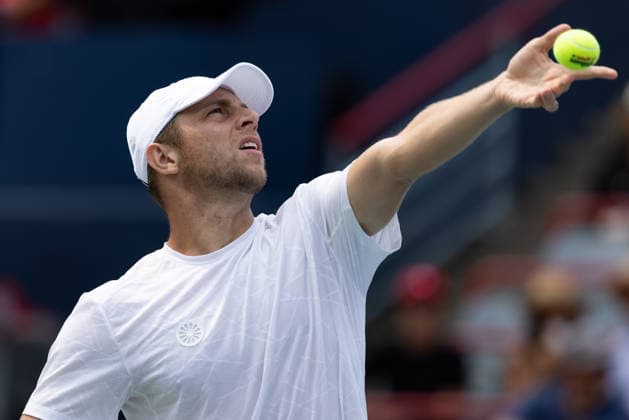 August 9, 2026, Montreal, Quebec, Canada: TALLON GRIEKSPOOR from Nederlands serving in match against Daniel Merida from Spain in round of 16 at Canadian Open at IGA stadium in Montreal, Quebec, Canada on 2026-08-09 TENNIS: Canadian Open Montreal 2026  - ZUMAl189 20260809_zsp_l189_003 Copyright: xYannickxLegarex