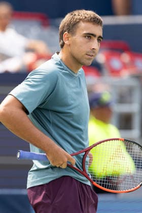 August 9, 2026, Montreal, Quebec, Canada: DANIEL MERIDA from Spain reaction in match against Tallon Griekspoor from Nederlands in round of 16 at Canadian Open at IGA stadium in Montreal, Quebec, Canada on 2026-08-09 TENNIS: Canadian Open Montreal 2026  - ZUMAl189 20260809_zsp_l189_021 Copyright: xYannickxLegarex