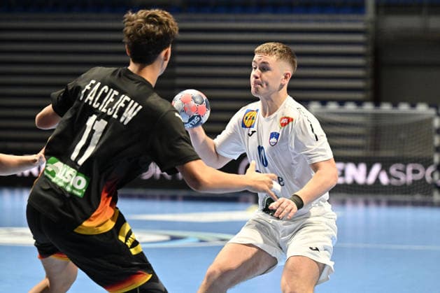 GERMANY vs SLOVENIA LUK KRESAL handball U18 Gernany national team, Nationalteam vs Slovenia during EHF U18 European Championship, EM, Europameisterschaft final match at Aleksandar Nikolic Pionir hall, Belgrade 09.08.2026 Foto: HANDBALL, SERBIA, EHF EUROPEAN U18 CHAMPIONSHIP, GERMANY, SLOVENIA Belgrade Aleksandar Nikolic Pionir arena Serbia Copyright: xMarkoxMetlasx xMNxPressx