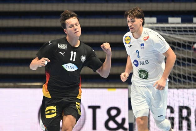 GERMANY vs SLOVENIA VINCENT FACIEJEW handball U18 Gernany national team, Nationalteam vs Slovenia during EHF U18 European Championship, EM, Europameisterschaft final match at Aleksandar Nikolic Pionir hall, Belgrade 09.08.2026 Foto: HANDBALL, SERBIA, EHF EUROPEAN U18 CHAMPIONSHIP, GERMANY, SLOVENIA Belgrade Aleksandar Nikolic Pionir arena Serbia Copyright: xMarkoxMetlasx xMNxPressx