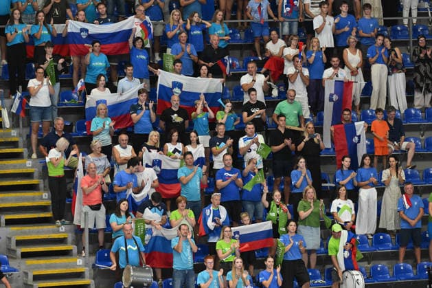 GERMANY vs SLOVENIA SUPPORTERS handball U18 Gernany national team, Nationalteam vs Slovenia during EHF U18 European Championship, EM, Europameisterschaft final match at Aleksandar Nikolic Pionir hall, Belgrade 09.08.2026 Foto: HANDBALL, SERBIA, EHF EUROPEAN U18 CHAMPIONSHIP, GERMANY, SLOVENIA Belgrade Aleksandar Nikolic Pionir arena Serbia Copyright: xMarkoxMetlasx xMNxPressx