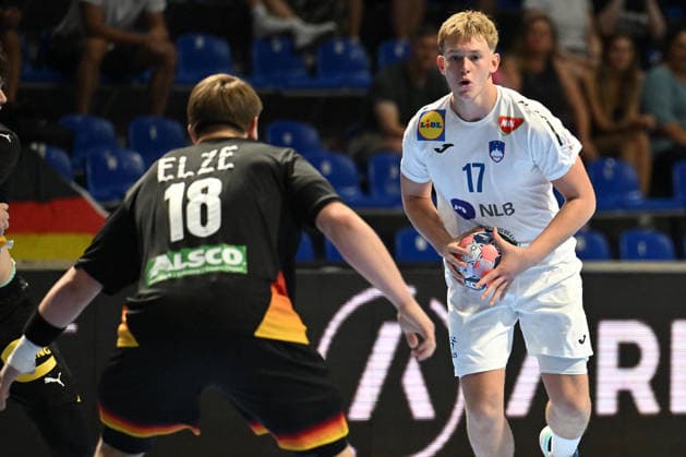 GERMANY vs SLOVENIA JAKA PODVRSIC handball U18 Gernany national team, Nationalteam vs Slovenia during EHF U18 European Championship, EM, Europameisterschaft final match at Aleksandar Nikolic Pionir hall, Belgrade 09.08.2026 Foto: HANDBALL, SERBIA, EHF EUROPEAN U18 CHAMPIONSHIP, GERMANY, SLOVENIA Belgrade Aleksandar Nikolic Pionir arena Serbia Copyright: xMarkoxMetlasx xMNxPressx