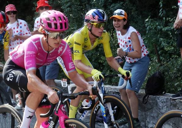 Tour de France féminin PHOTOPQR NICE MATIN Jean François Ottonello ; Nice ; 09 08 2026 ; Tour de France Femmes - Etape 9 Nice-Nice, ici dans le du col d Eze - Demi Vollering, FDJ United-Suez, maillot jaune 9th and final stage of the fifth edition of the Women s Tour de France cycling race, 99.2 km from Nice to Nice, southeastern France on August 9, 2026. Nice France  Copyright: xPHOTOPQR NICExMATIN MAXPPPxJeanxFrançoisxOttonellox 20260809NIM7239 20260809NIM7239