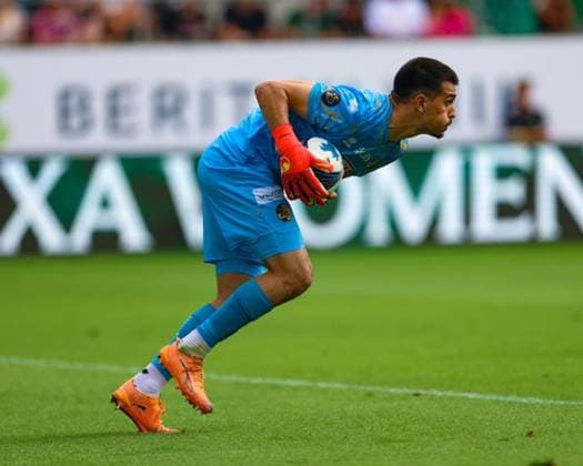 9. August 2026, Fussball, Brack Super League 2026 27, Runde 3, FC St. Gallen 1879 gegen FC Luzern, Berit Sitterstadion, St. Gallen, Schweiz Simon Simoni (1, FC Luzern) Photo: Urs Ottiger *** August 9, 2026, Soccer, Brack Super League 2026–27, Round 3, FC St. Gallen 1879 vs. FC Lucerne, Berit Sitter Stadium, St. Gallen, Switzerland; Simon Simoni 1, FC Lucerne; Photo by Urs Ottiger