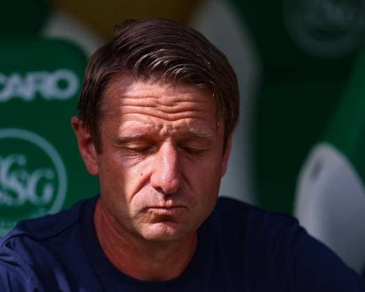 9. August 2026, Fussball, Brack Super League 2026 27, Runde 3, FC St. Gallen 1879 gegen FC Luzern, Berit Sitterstadion, St. Gallen, Schweiz Jörg Â«UdoÂ» Portmann (Cheftrainer, FC Luzern) Photo: Urs Ottiger *** August 9, 2026, Soccer, Brack Super League 2026–27, Round 3, FC St. Gallen 1879 vs. FC Lucerne, Berit Sitter Stadium, St. Gallen, Switzerland; Jörg Udo Portmann, Head Coach, FC Lucerne; Photo by Urs Ottiger