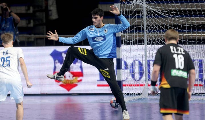09.08.2026 Belgrade Germany-Slovenia European U18 men s handball championship final tournament final match Tobias Dengler Germany :