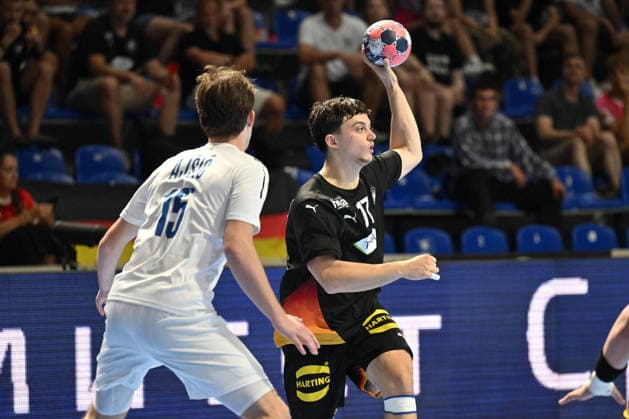 GERMANY vs SLOVENIA TOMA GADZA handball U18 Gernany national team, Nationalteam vs Slovenia during EHF U18 European Championship, EM, Europameisterschaft final match at Aleksandar Nikolic Pionir hall, Belgrade 09.08.2026 Foto: HANDBALL, SERBIA, EHF EUROPEAN U18 CHAMPIONSHIP, GERMANY, SLOVENIA Belgrade Aleksandar Nikolic Pionir arena Serbia Copyright: xMarkoxMetlasx xMNxPressx