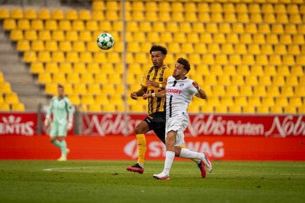 Joel da Silva Kiala (Alemannia Aachen, 37) im Duell mit seinem Gegenspieler Alemannia Aachen vs. SC Verl, Fussball, 3. Liga, 1. Spieltag, Saison 2026 2027, 09.08.2026 DFB REGULATIONS PROHIBIT ANY USE OF PHOTOGRAPHS AS IMAGE SEQUENCES AND OR QUASI-VIDEO Alemannia Aachen vs. SC Verl, Fussball, 3. Liga, 1. Spieltag, Saison 2026 2027, 09.08.2026 Aachen *** Joel da Silva Kiala of Alemannia Aachen, 37, in a duel with his opponent; Alemannia Aachen vs. SC Verl, soccer, 3rd Division, Matchday 1, 2026–2027 season, August 9, 2026 DFB regulations prohibit any use of photographs as image sequences and or quasi-video Alemannia Aachen vs. SC Verl, soccer, 3rd League, Matchday 1, 2026–2027 season, August 9, 2026, Aachen Copyright: xEibner-Pressefoto J.xDerondeaux EP_JDU