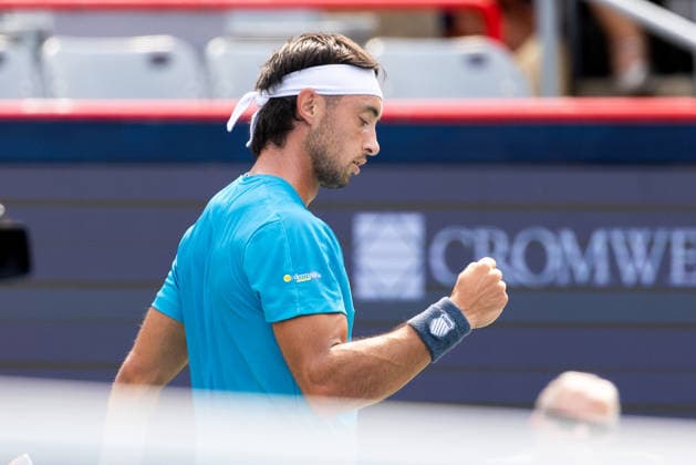 August 9, 2026, Montreal, Quebec, Canada: THIAGO AUGUSTIN TIRANTE from Argentina reaction in match against Learner Tien (12) from USA in round of 16 at Canadian Open at IGA stadium in Montreal, Quebec, Canada on 2026-08-09 Montreal Canada - ZUMAl189 20260809_zsp_l189_053 Copyright: xYannickxLegarex