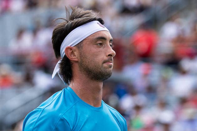 August 9, 2026, Montreal, Quebec, Canada: THIAGO AUGUSTIN TIRANTE from Argentina in match against Learner Tien (12) from USA in round of 16 at Canadian Open at IGA stadium in Montreal, Quebec, Canada on 2026-08-09 TENNIS: Canadian Open Montreal 2026  - ZUMAl189 20260809_zsp_l189_056 Copyright: xYannickxLegarex