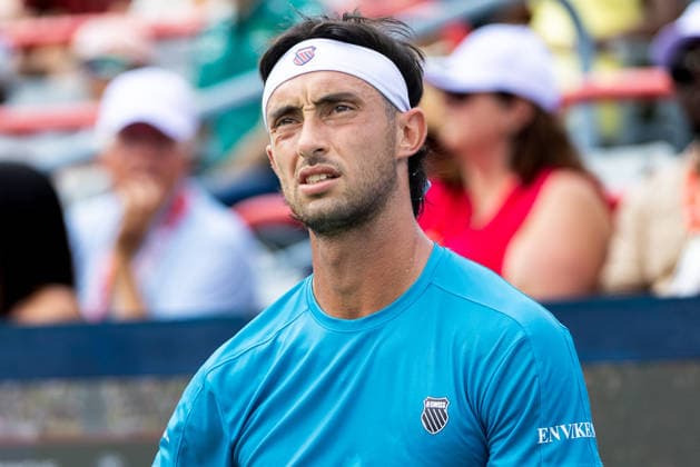 August 9, 2026, Montreal, Quebec, Canada: THIAGO AUGUSTIN TIRANTE from Argentina in match against Learner Tien (12) from USA in round of 16 at Canadian Open at IGA stadium in Montreal, Quebec, Canada on 2026-08-09 Montreal Canada - ZUMAl189 20260809_zsp_l189_069 Copyright: xYannickxLegarex