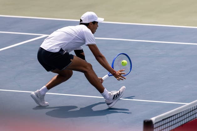 August 9, 2026, Montreal, Quebec, Canada: LEARNER TIEN (12) from USA volley in match against Thiago Agustin Tirante from Argentina in round of 16 at Canadian Open at IGA stadium in Montreal, Quebec, Canada on 2026-08-09 Montreal Canada - ZUMAl189 20260809_zsp_l189_073 Copyright: xYannickxLegarex