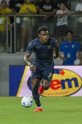 Lazio s Fisayo Dele-Bashiru during the 2026 2027 season pre-season friendly football match between Frosinone and SS Lazio at the Benito Stirpe stadium in Frosinone Italy - Sunday, August 09, 2026 - Soccer ( Photo by Fabrizio Corradetti LaPresse )  Copyright: xFabrizioxCorradetti LaPressex