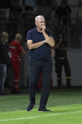 Frosinone s head coach Massimiliano Alvini during the 2026 2027 season pre-season friendly football match between Frosinone and SS Lazio at the Benito Stirpe stadium in Frosinone Italy - Sunday, August 09, 2026 - Soccer ( Photo by Fabrizio Corradetti LaPresse )  Copyright: xFabrizioxCorradetti LaPressex