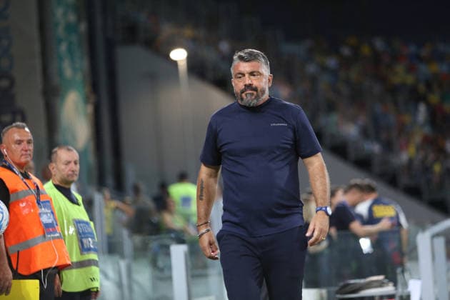 SOCCER - Friendly Match - Frosinone vs. Lazio Photo by IPA ABACAPRESS.COM87360841 - Gennaro Gattuso during the preseason friendly soccer match between Frosinone Calcio and SS Lazio at Benito Stirpe Stadium on August 9, 2026, in Frosinone, Italy. Frosinone Italy  Copyright: xIPAxSport ABACAx