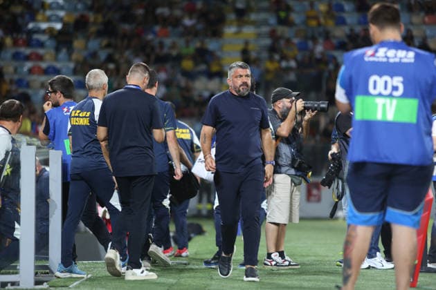SOCCER - Friendly Match - Frosinone vs. Lazio Photo by IPA ABACAPRESS.COM87360838 - Gennaro Gattuso during the preseason friendly soccer match between Frosinone Calcio and SS Lazio at Benito Stirpe Stadium on August 9, 2026, in Frosinone, Italy. Frosinone Italy  Copyright: xIPAxSport ABACAx