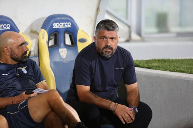 SOCCER - Friendly Match - Frosinone vs. Lazio Photo by IPA ABACAPRESS.COM87360846 - Gennaro Gattuso during the preseason friendly soccer match between Frosinone Calcio and SS Lazio at Benito Stirpe Stadium on August 9, 2026, in Frosinone, Italy. Frosinone Italy  Copyright: xIPAxSport ABACAx