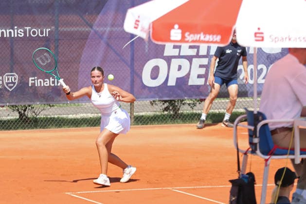 Leipzig Open 2026, ITF-Finale: Ida Wobker vs. Irene Burillo, 09.08.2026 Ida Wobker (Deutschland GER) im Finale. Leipzig Open 2026, ITF World Tennis Tour, 09.08.2026 auf der Anlage des Leipziger Tennisclubs 1990 in der Sportforum-Nordanlage. *** Leipzig Open 2026, ITF Final: Ida Wobker vs. Irene Burillo, August 9, 2026—Ida Wobker (Germany, GER) in the final of the Leipzig Open 2026, ITF World Tennis Tour, August 9, 2026, at the Leipzig Tennis Club 1990 on the Sportforum Nordanlage grounds Copyright: xBEAUTIFULxSPORTS JanxKaeferx
