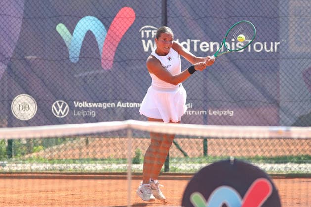 Leipzig Open 2026, ITF-Finale: Ida Wobker vs. Irene Burillo, 09.08.2026 Ida Wobker (Deutschland GER) im Finale. Leipzig Open 2026, ITF World Tennis Tour, 09.08.2026 auf der Anlage des Leipziger Tennisclubs 1990 in der Sportforum-Nordanlage. *** Leipzig Open 2026, ITF Final: Ida Wobker vs. Irene Burillo, August 9, 2026—Ida Wobker (Germany, GER) in the final of the Leipzig Open 2026, ITF World Tennis Tour, August 9, 2026, at the Leipzig Tennis Club 1990 on the Sportforum Nordanlage grounds Copyright: xBEAUTIFULxSPORTS JanxKaeferx