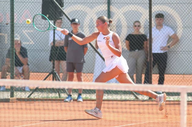 Leipzig Open 2026, ITF-Finale: Ida Wobker vs. Irene Burillo, 09.08.2026 Ida Wobker (Deutschland GER) im Finale. Leipzig Open 2026, ITF World Tennis Tour, 09.08.2026 auf der Anlage des Leipziger Tennisclubs 1990 in der Sportforum-Nordanlage. *** Leipzig Open 2026, ITF Final: Ida Wobker vs. Irene Burillo, August 9, 2026—Ida Wobker (Germany, GER) in the final of the Leipzig Open 2026, ITF World Tennis Tour, August 9, 2026, at the Leipzig Tennis Club 1990 on the Sportforum Nordanlage grounds Copyright: xBEAUTIFULxSPORTS JanxKaeferx