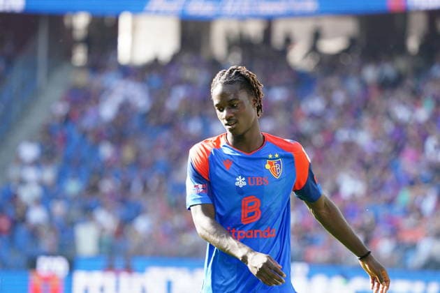 09.08.2026 Schweiz Fussball Herren Super League Saison 2026-2027 FC Basel - FC Thun 4:2 Bild , Asane Sow FC Basel Aktion Einzelbild *** August 9, 2026 Swiss Men s Soccer Super League 2026–2027 Season FC Basel vs. FC Thun 4–2 Photo: Asane Sow, FC Basel, in action (single frame) 