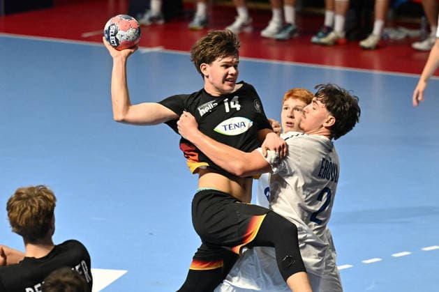 GERMANY vs SLOVENIA LENN STROBEL handball U18 Gernany national team, Nationalteam vs Slovenia during EHF U18 European Championship, EM, Europameisterschaft final match at Aleksandar Nikolic Pionir hall, Belgrade 09.08.2026 Foto: HANDBALL, SERBIA, EHF EUROPEAN U18 CHAMPIONSHIP, GERMANY, SLOVENIA Belgrade Aleksandar Nikolic Pionir arena Serbia Copyright: xMarkoxMetlasx xMNxPressx