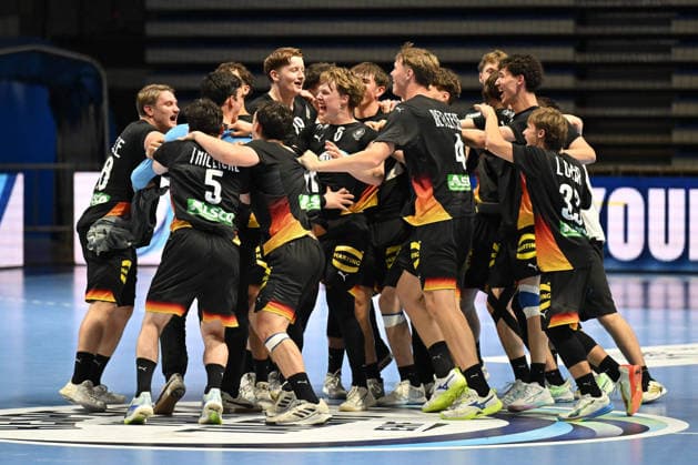 GERMANY vs SLOVENIA Handball U18 Gernany national team, Nationalteam vs Slovenia during EHF U18 European Championship, EM, Europameisterschaft final match at Aleksandar Nikolic Pionir hall, Belgrade 09.08.2026 Foto: HANDBALL, SERBIA, EHF EUROPEAN U18 CHAMPIONSHIP, GERMANY, SLOVENIA Belgrade Aleksandar Nikolic Pionir arena Serbia Copyright: xMarkoxMetlasx xMNxPressx