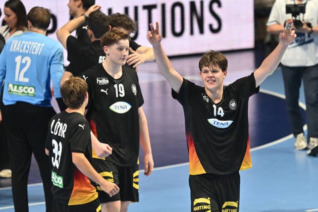 GERMANY vs SLOVENIA LENN STROBEL handball U18 Gernany national team, Nationalteam vs Slovenia during EHF U18 European Championship, EM, Europameisterschaft final match at Aleksandar Nikolic Pionir hall, Belgrade 09.08.2026 Foto: HANDBALL, SERBIA, EHF EUROPEAN U18 CHAMPIONSHIP, GERMANY, SLOVENIA Belgrade Aleksandar Nikolic Pionir arena Serbia Copyright: xMarkoxMetlasx xMNxPressx