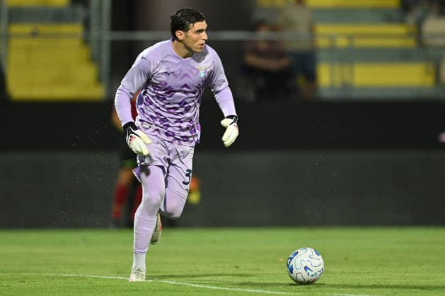 SOCCER - Friendly Match - Frosinone vs. Lazio Photo by IPA ABACAPRESS.COM87361683 - Christos Mandas of S.S. Lazio is in action during a preseason friendly match between Frosinone Calcio and S.S. Lazio at the Benito Stirpe Stadium on August 9, 2026, in Frosinone, Italy. Frosinone Italy  Copyright: xIPAxSport ABACAx