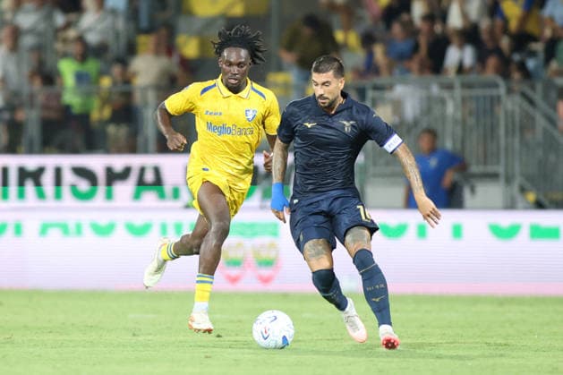 SOCCER - Friendly Match - Frosinone vs. Lazio Photo by IPA ABACAPRESS.COM87361662 - Mattia Zaccagni, a player for SS Lazio, is in action during the preseason friendly soccer match between Frosinone Calcio and SS Lazio at Benito Stirpe Stadium on August 9, 2026, in Frosinone, Italy. Frosinone Italy  Copyright: xIPAxSport ABACAx
