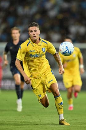SOCCER - Friendly Match - Frosinone vs. Lazio Photo by IPA ABACAPRESS.COM87361685 - Antonio Raimondo of Frosinone Calcio is in action during a preseason friendly match between Frosinone Calcio and S.S. Lazio at Benito Stirpe Stadium on August 9, 2026, in Frosinone, Italy. Frosinone Italy  Copyright: xIPAxSport ABACAx