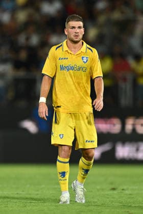 SOCCER - Friendly Match - Frosinone vs. Lazio Photo by IPA ABACAPRESS.COM87361693 - Gabriele Calvani of Frosinone Calcio is in action during a preseason friendly match between Frosinone Calcio and S.S. Lazio at Benito Stirpe Stadium on August 9, 2026, in Frosinone, Italy. Frosinone Italy  Copyright: xIPAxSport ABACAx